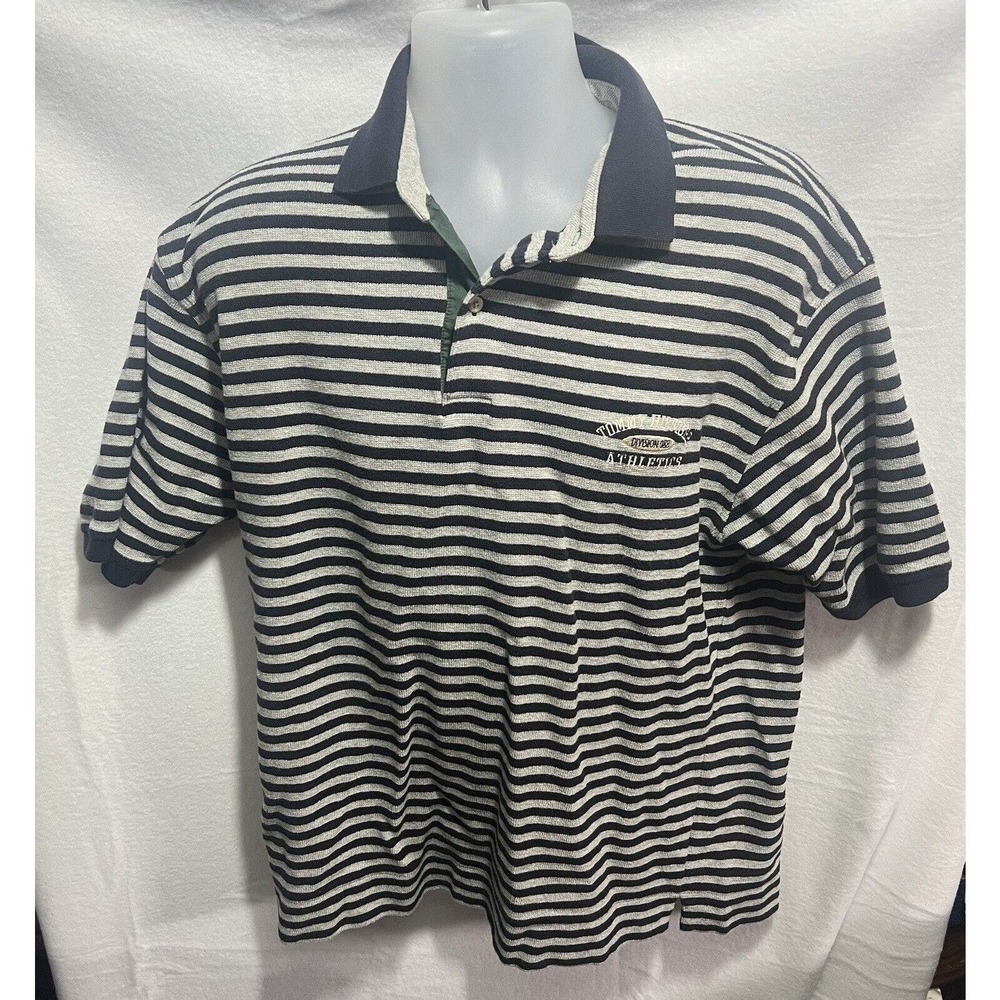 Tommy Hilfiger Polo Men’s Large Vertical Striped‎ Black Heavyweight Division 088